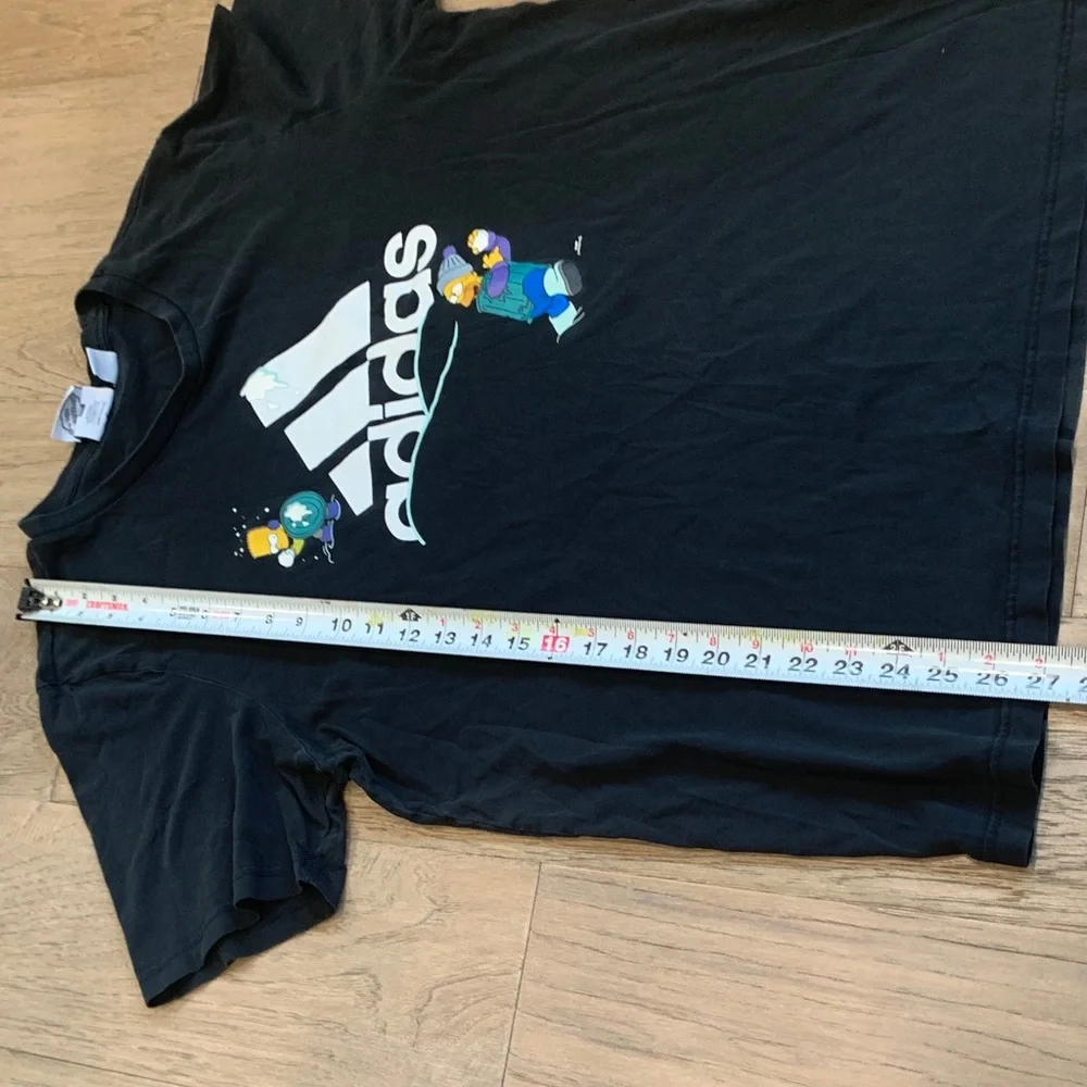 ADIDAS X THE SIMPSONS SNOWBALL FIGHT GRAPHIC TEE SIZE LARGE - Picture 8 of 12